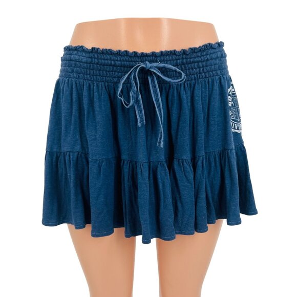 Victoria's Secret Dresses & Skirts - Vintage Y2K Victoria’s Secret PINK University Blue Ruffled Hem Twirl Mini Skirt